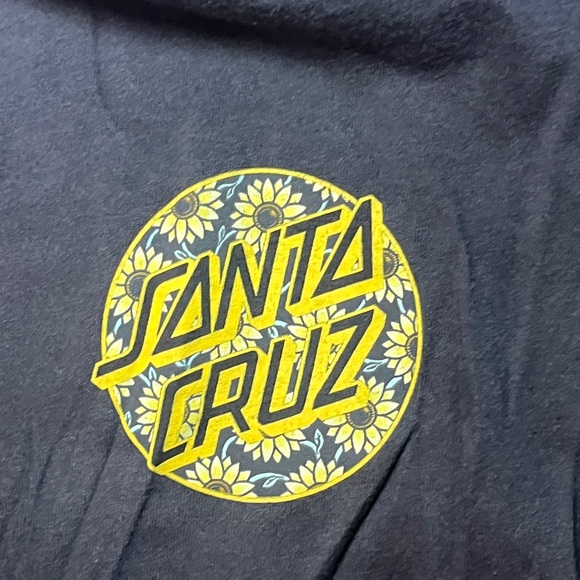 Santa Cruz Skateboards Black and Yellow Men's Shirt - Picture 2 of 9